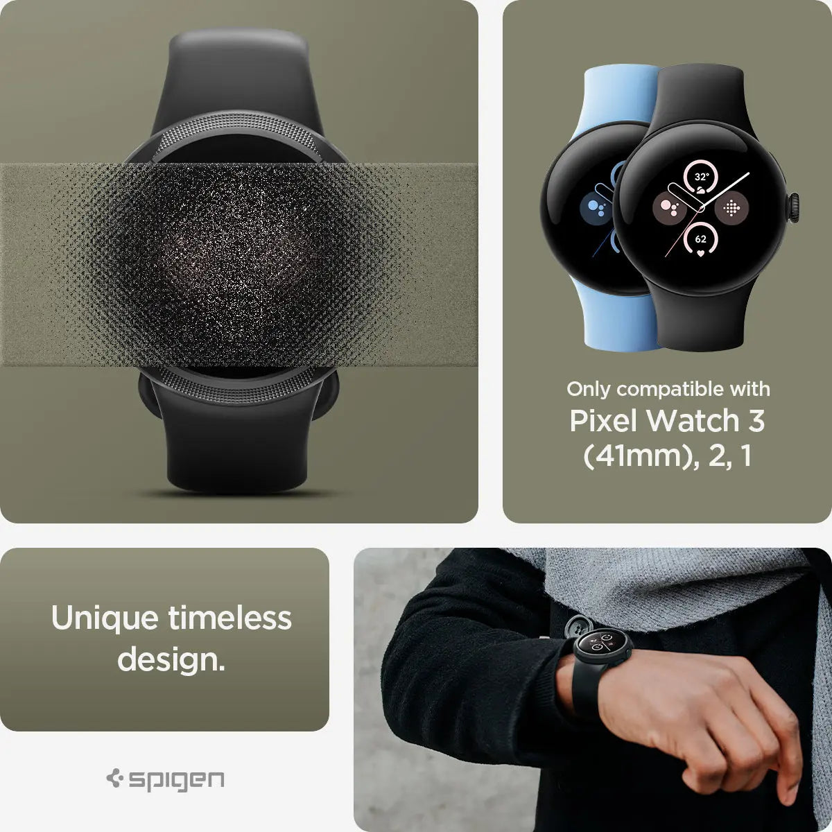 Google Pixel Watch 3 / 2 / 1 (41mm) Case Liquid Air