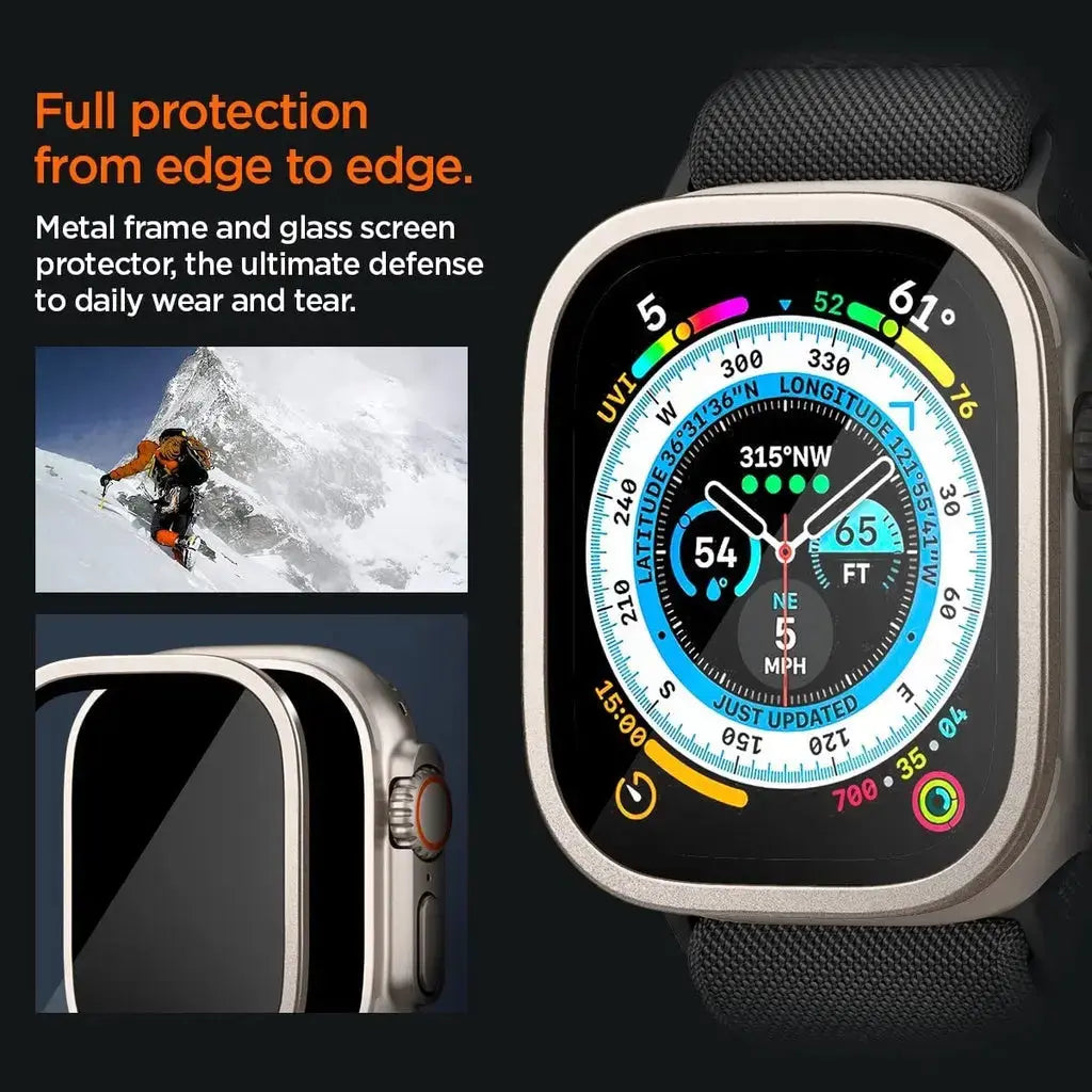 Apple Watch Screen Protector Series Ultra 2/1 (49mm) Full Cover Glas.tR Slim Pro - Spigen Singapore