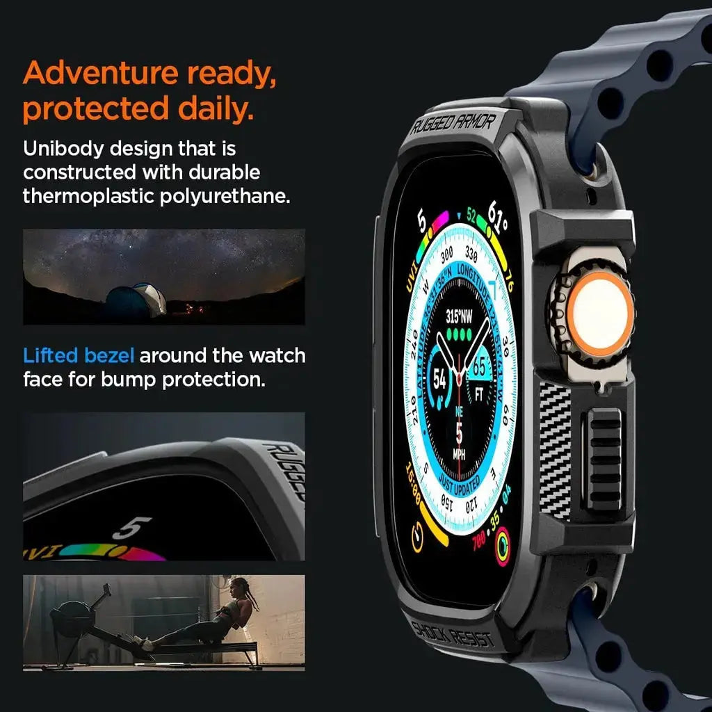 Apple Watch Case Ultra 2 / 1 (49mm) Rugged Armor - Spigen Singapore