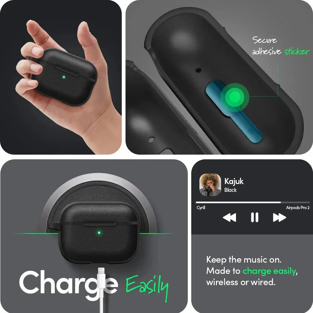 Cyrill Apple AirPods Pro 2 Case (2023/2022) Kajuk Black - Spigen Singapore