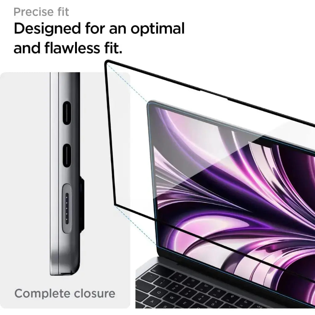 MacBook Air 13.6"  (2025 / 2024 / 2022) Screen Protector Full Coverage - Spigen Singapore