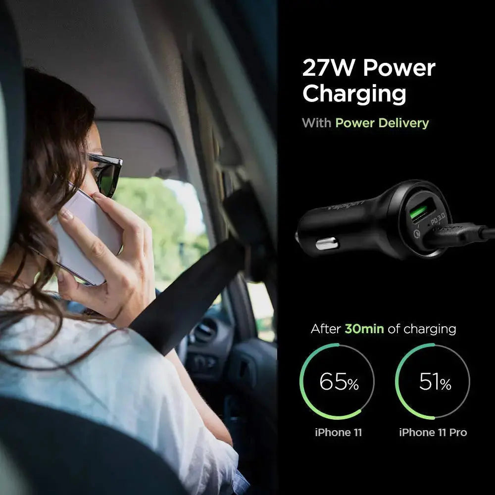 30W USB-C Power Delivery Car Charger - Spigen Singapore