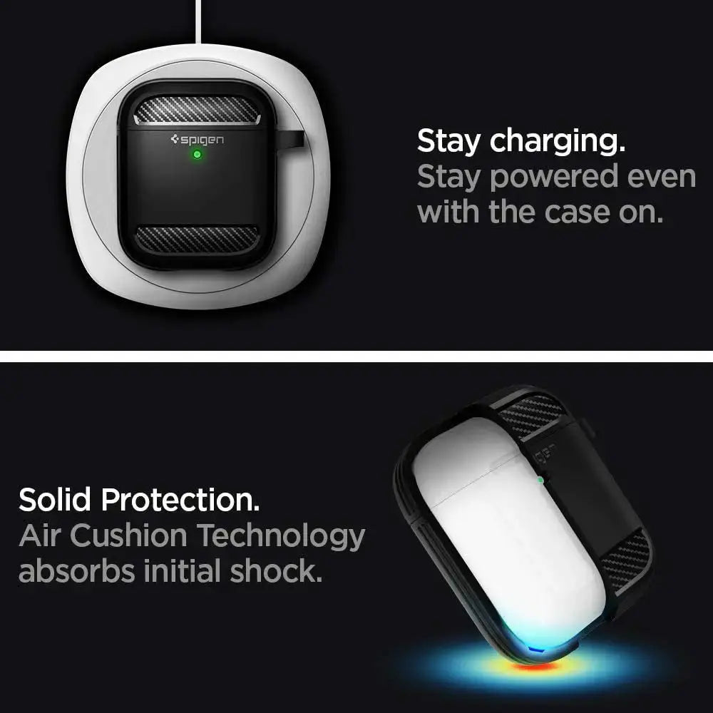 Apple AirPods 2nd Gen 1st Gen Case Rugged Armor - Spigen Singapore