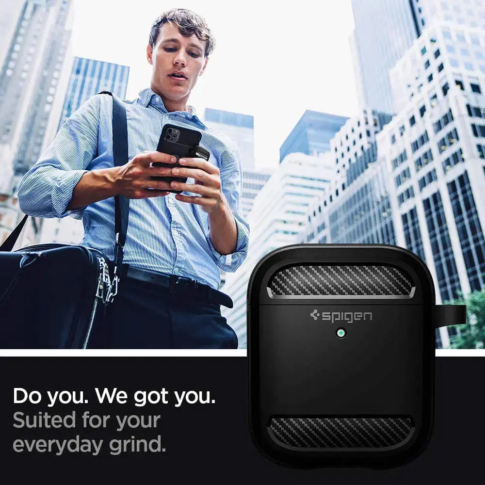 Apple AirPods 2nd Gen 1st Gen Case Rugged Armor - Spigen Singapore