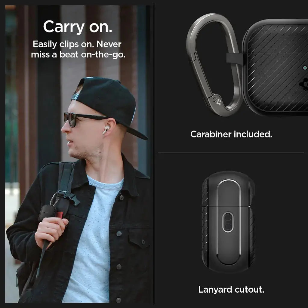 Apple AirPods Pro 2 Case Mag Armor Magfit Magsafe Case - Spigen Singapore