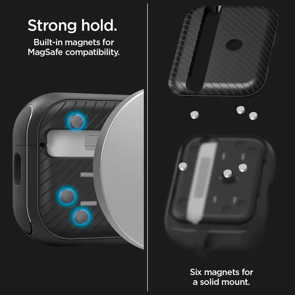 Apple AirPods Pro 2 Case Mag Armor Magfit Magsafe Case - Spigen Singapore