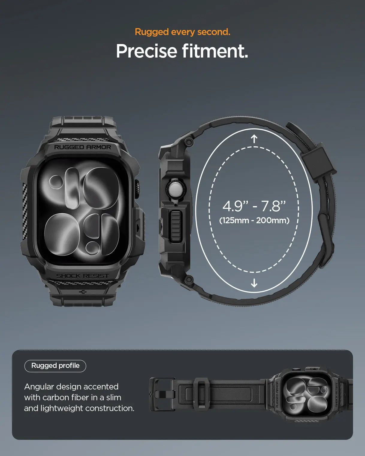 Apple Watch Case Series 11 / 10 (42mm) Rugged Armor Pro 2