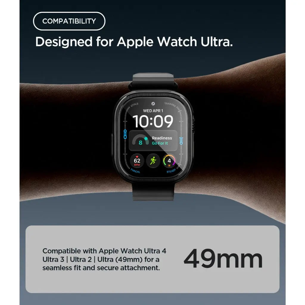 Apple Watch Case Ultra 3 / 2 / 1 (49mm) Aluminum Fit With Tempered Glass
