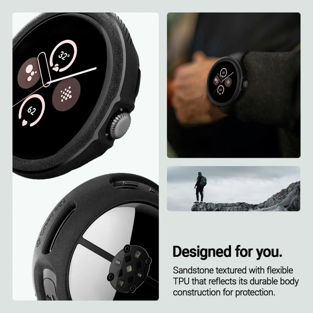 Caseology Google Pixel Watch 3 (45mm) Case Vault Google Pixel Casing Drop Protection Spigen Sub Brand Google Pixel Cover