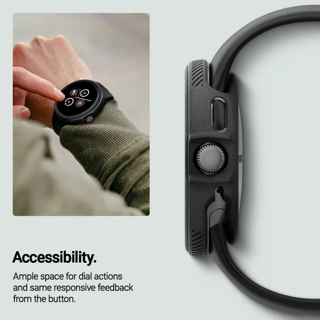 Caseology Google Pixel Watch 3 (45mm) Case Vault Google Pixel Casing Drop Protection Spigen Sub Brand Google Pixel Cover