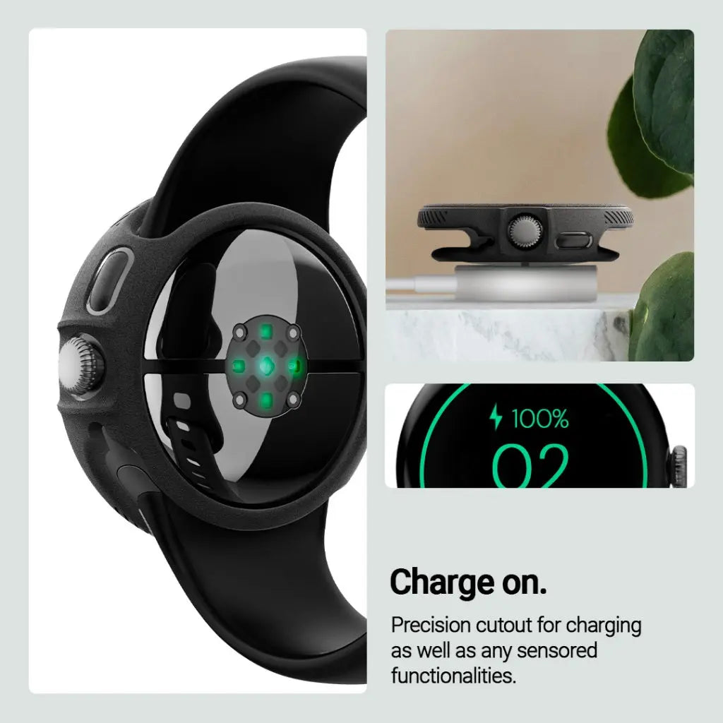 Caseology Google Pixel Watch 3 (45mm) Case Vault Google Pixel Casing Drop Protection Spigen Sub Brand Google Pixel Cover