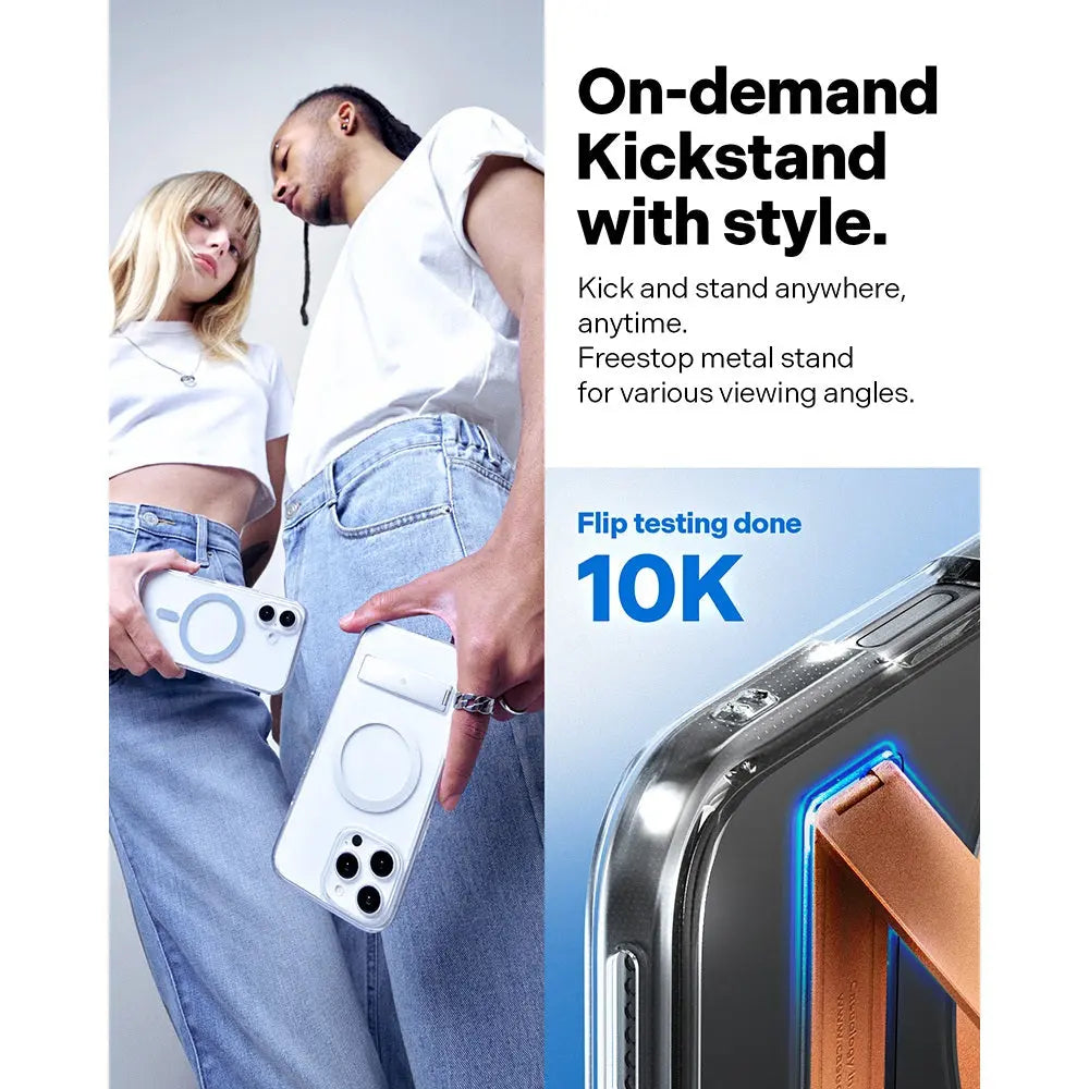 Caseology iPhone 16 Pro Max Case 6.9" Capella MagFit Kickstand Clear Case Magnetic Phone Case iPhone Case iPhone Cover