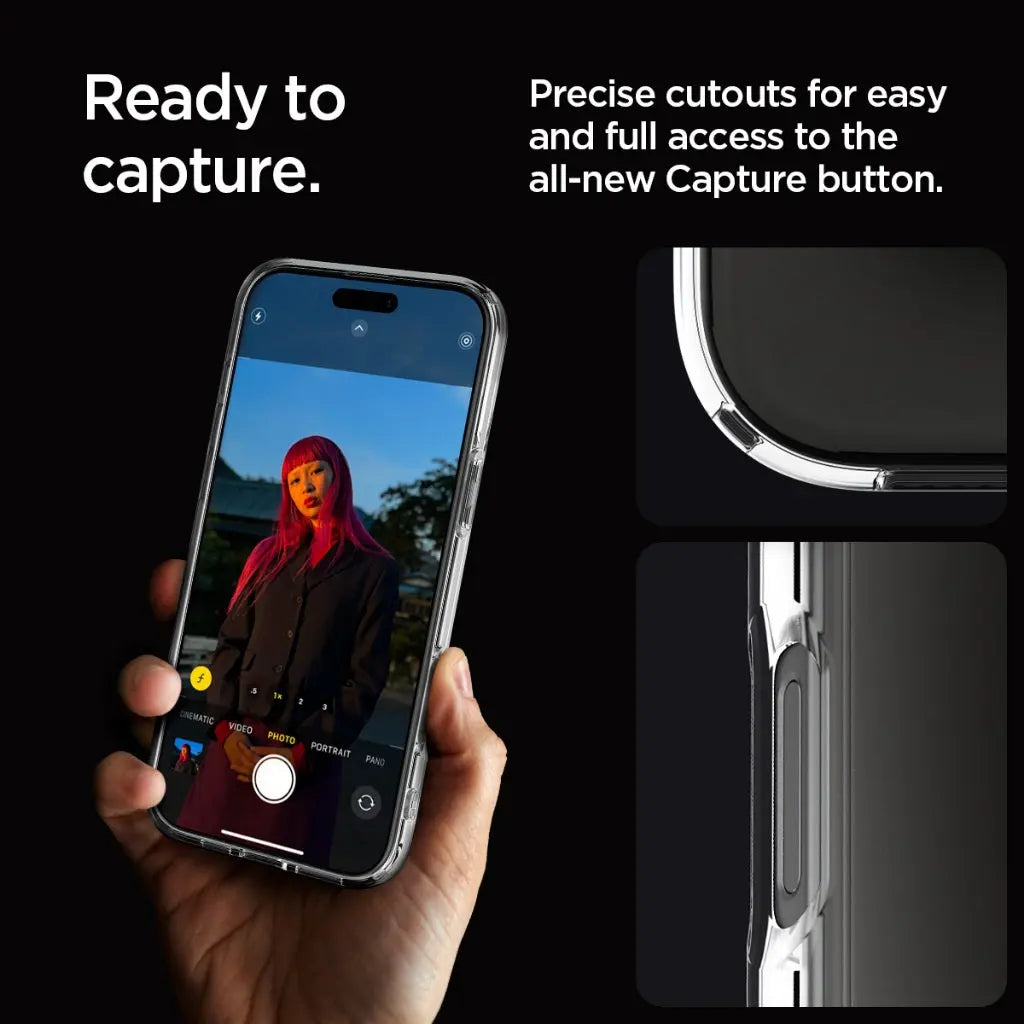 Spigen iPhone 16 Pro Case 6.3" Ultra Hybrid / Crystal Hybrid Clear Case Drop Protective iPhone Cover iPhone Case