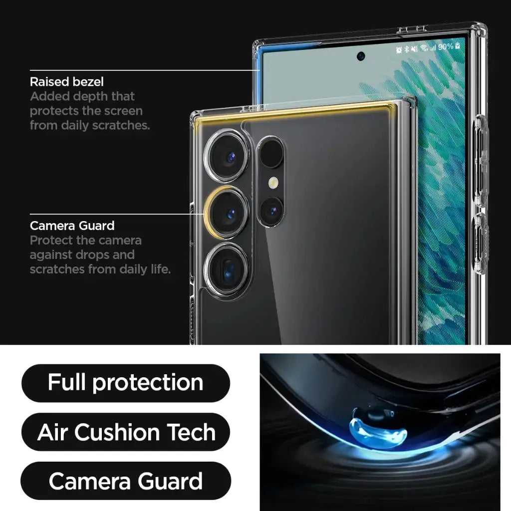 Galaxy S24 Ultra Case Ultra Hybrid / Crystal Hybrid Clear - Spigen Singapore
