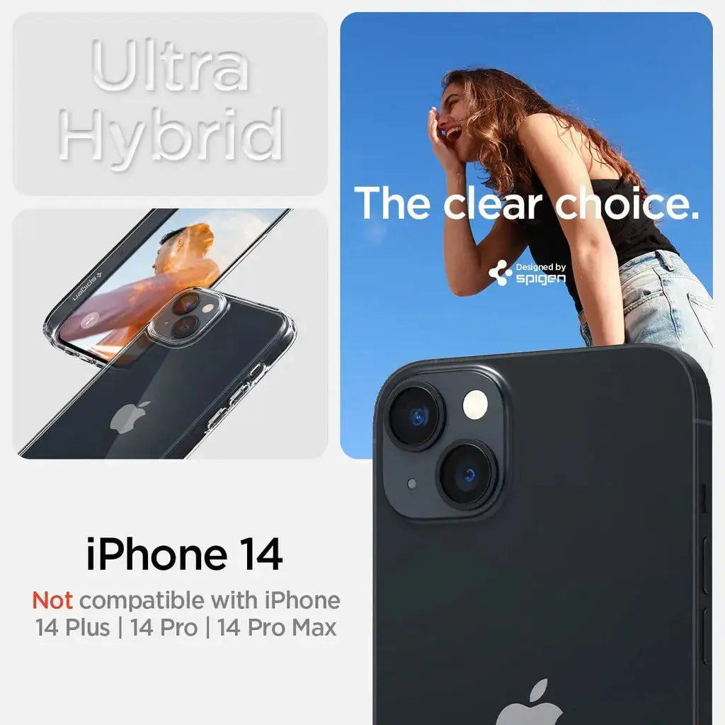 iPhone 14 / iPhone 13 Case Ultra Hybrid / Crystal Hybrid - Spigen Singapore