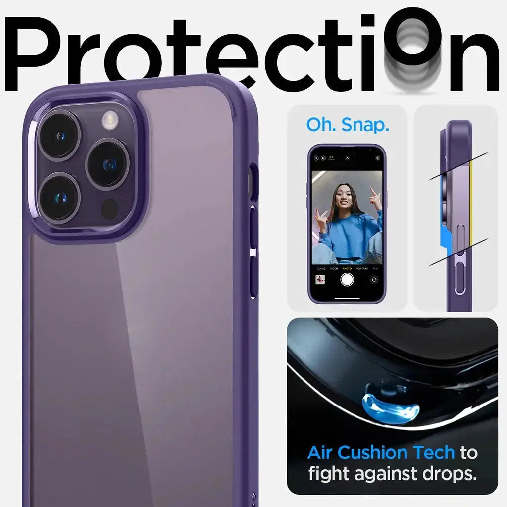 iPhone 14 Pro Case Ultra Hybrid / Crystal Hybrid - Spigen Singapore