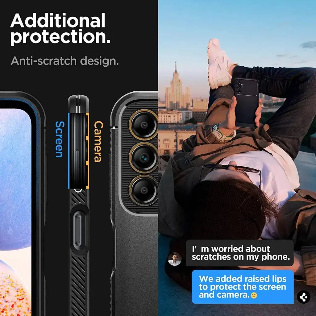 Galaxy A14 5G Case Rugged Armor - Spigen Singapore