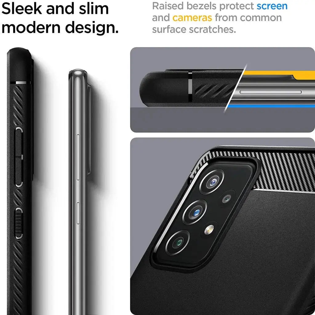 Galaxy A72 Case Rugged Armor - Spigen Singapore