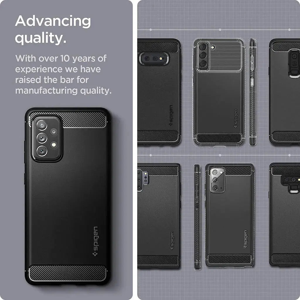 Galaxy A72 Case Rugged Armor - Spigen Singapore