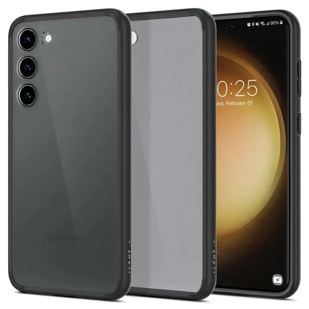 Galaxy S23 Case Ultra Hybrid Frost Black Matte - Spigen Singapore