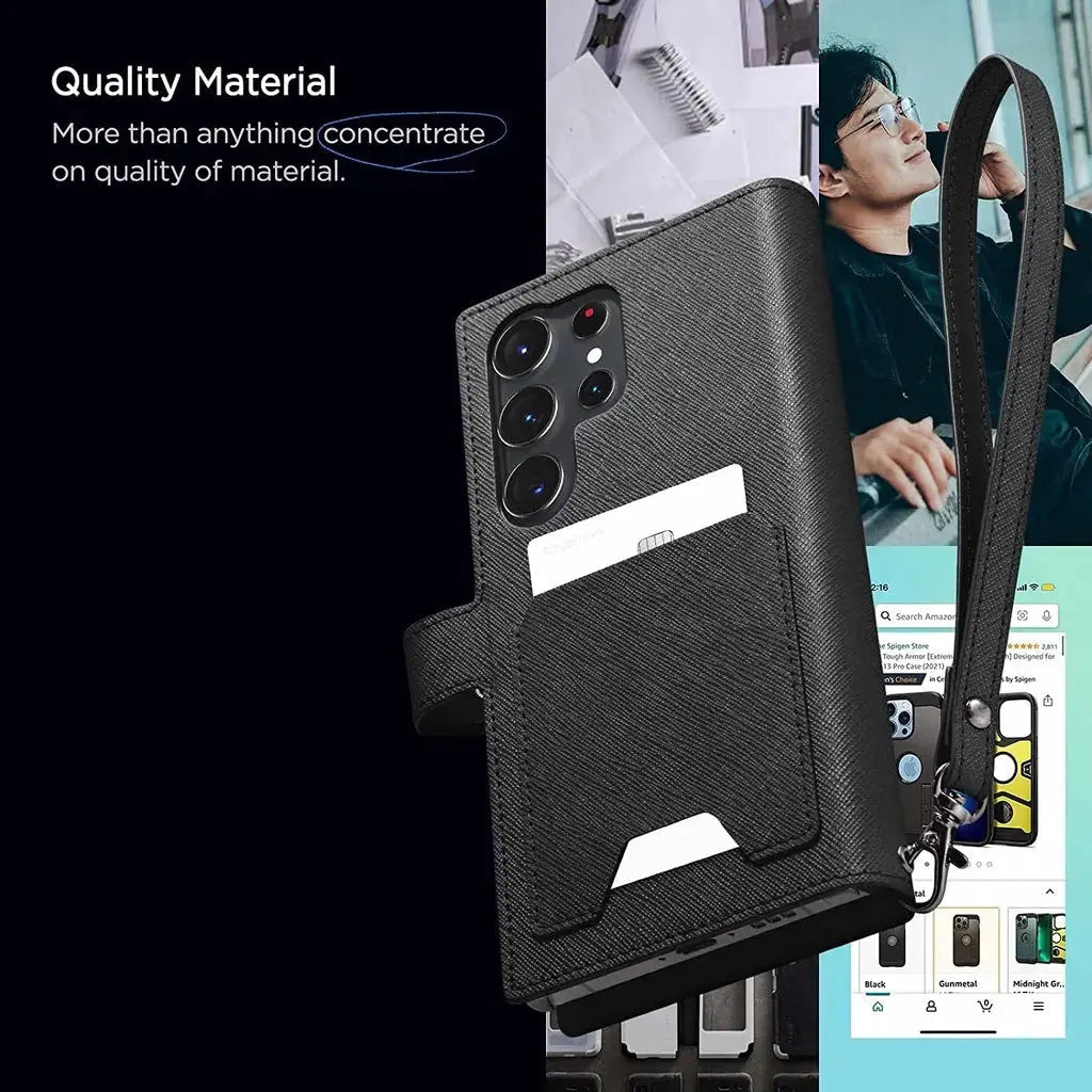 Galaxy S23 Ultra Case Wallet S Plus - Spigen Singapore