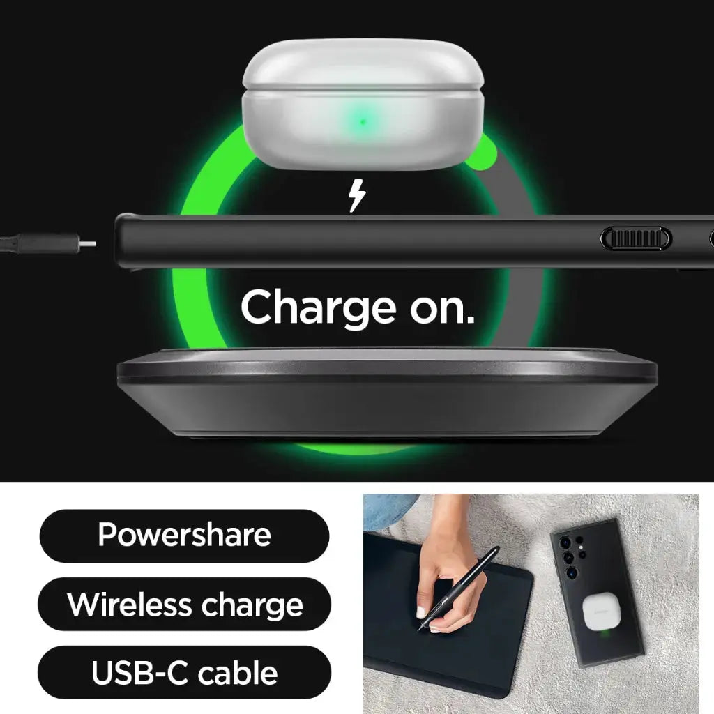 Galaxy S24 Ultra Case Ultra Hybrid Frost Black - Spigen Singapore