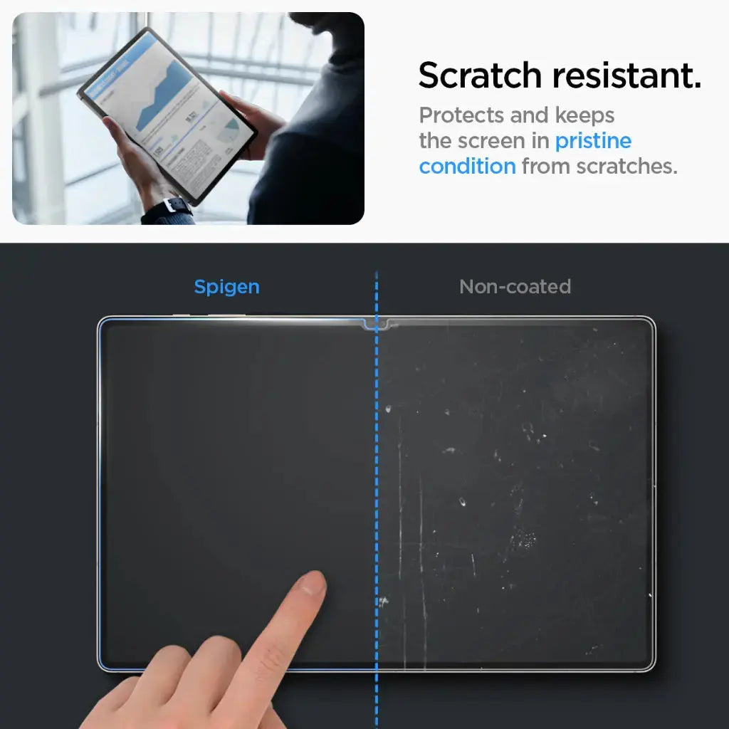 Galaxy Tab S10 Ultra / S9 Ultra Screen Protector EZ FIT GLAS.tR - Spigen Singapore