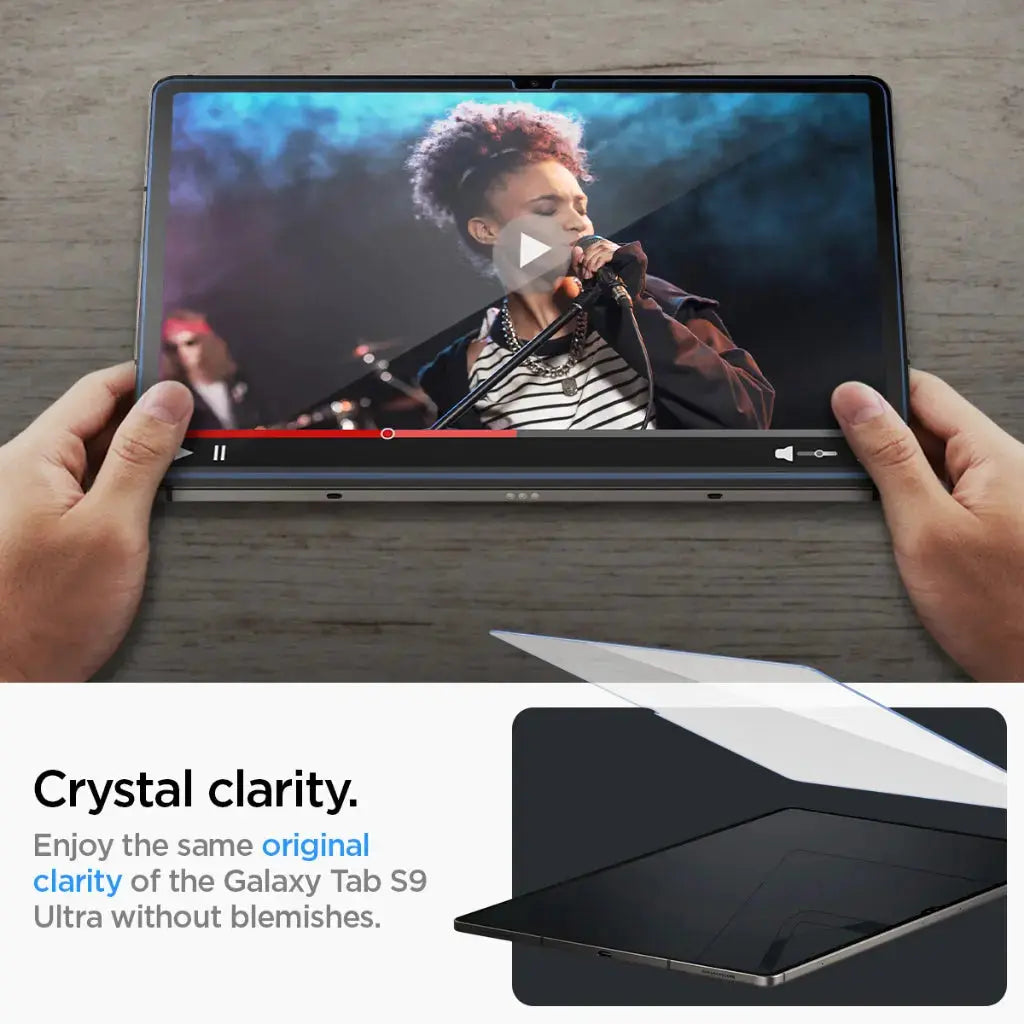 Galaxy Tab S10 Ultra / S9 Ultra Screen Protector EZ FIT GLAS.tR - Spigen Singapore