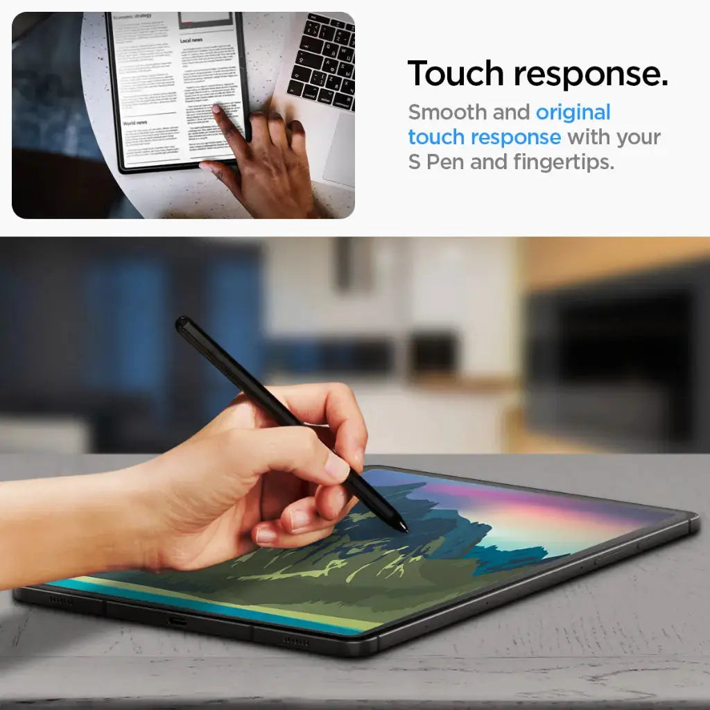 Galaxy Tab S10 Ultra / S9 Ultra Screen Protector EZ FIT GLAS.tR - Spigen Singapore