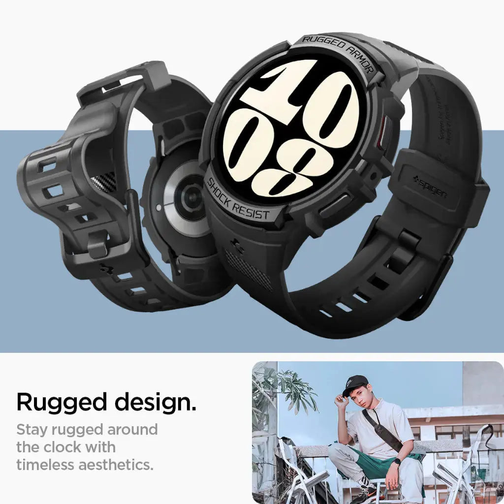 Galaxy Watch 6 Case (44mm) Rugged Armor Pro - Spigen Singapore