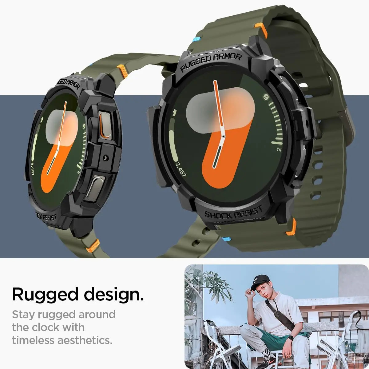 Galaxy Watch 7 Case (44mm) Rugged Armor