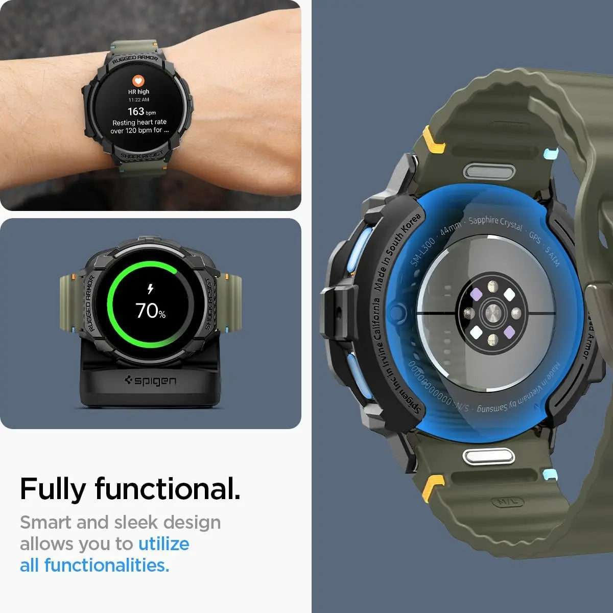 Galaxy Watch 7 Case (44mm) Rugged Armor