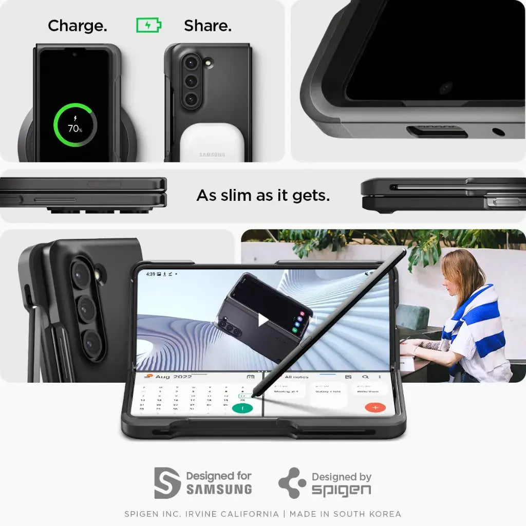 Galaxy Z Fold 5 Case Thin Fit P Pen Edition - Spigen Singapore