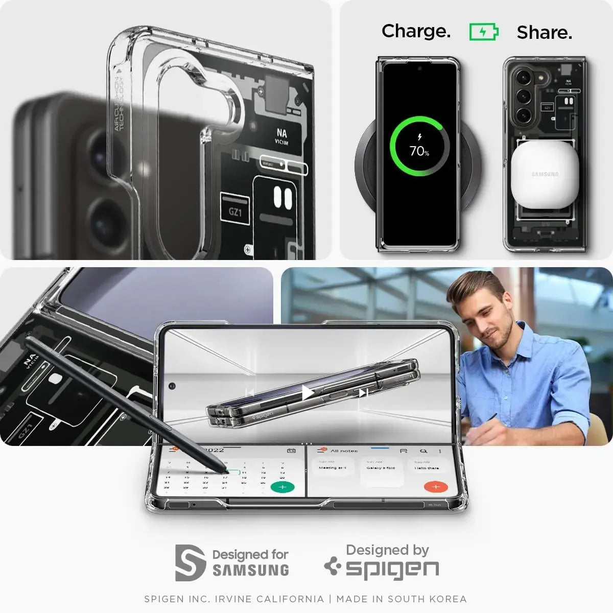 Galaxy Z Fold 5 Case Ultra Hybrid Zero One - Spigen Singapore