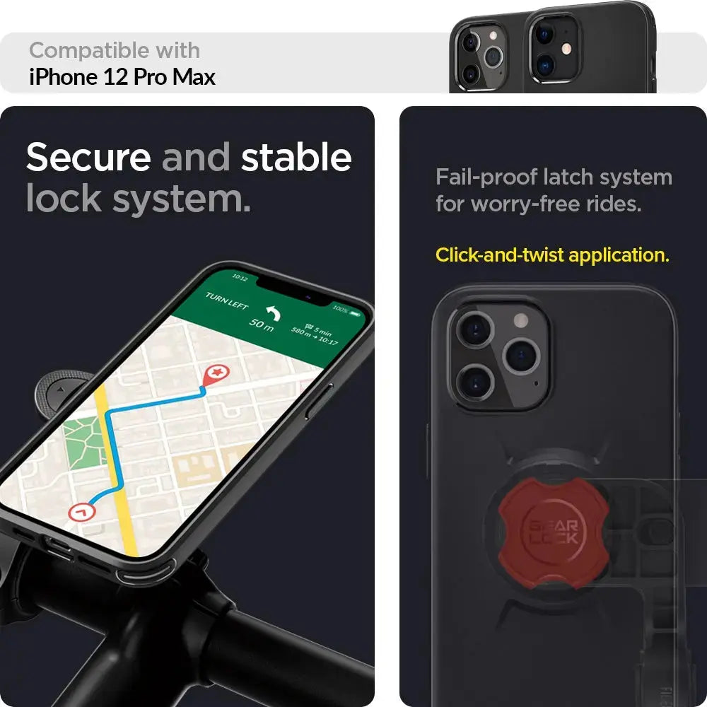 Gearlock iPhone 12 Pro Max Bike Mount Case - Spigen Singapore