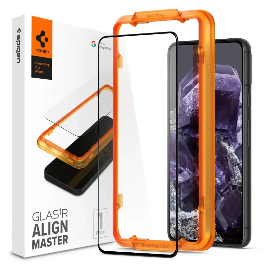 Google Pixel 8 Screen Protector AlignMaster GLAS.tR - Spigen Singapore