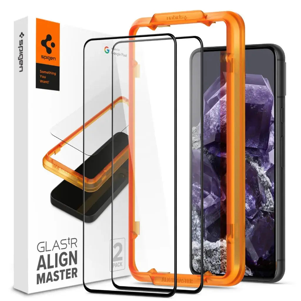 Google Pixel 8 Screen Protector AlignMaster GLAS.tR - Spigen Singapore