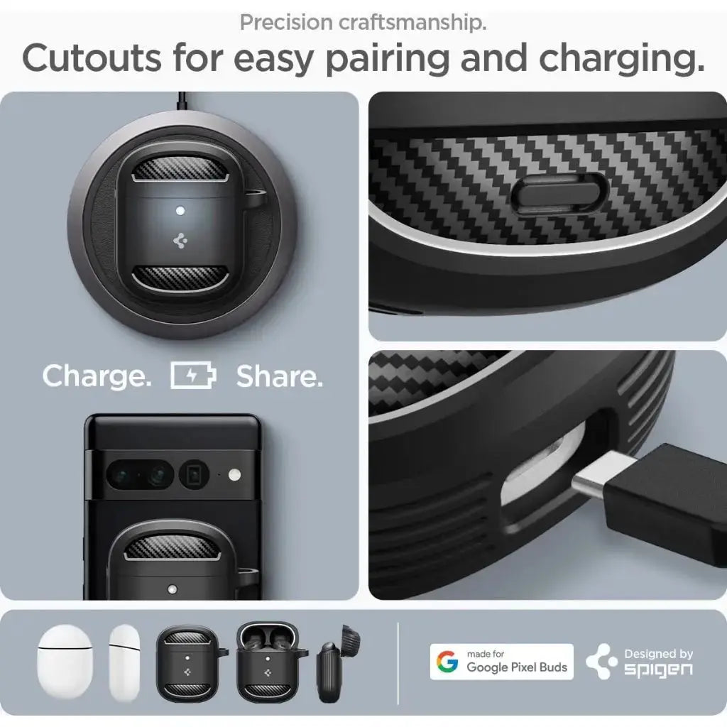 Google Pixel Buds Pro Case Rugged Armor - Spigen Singapore