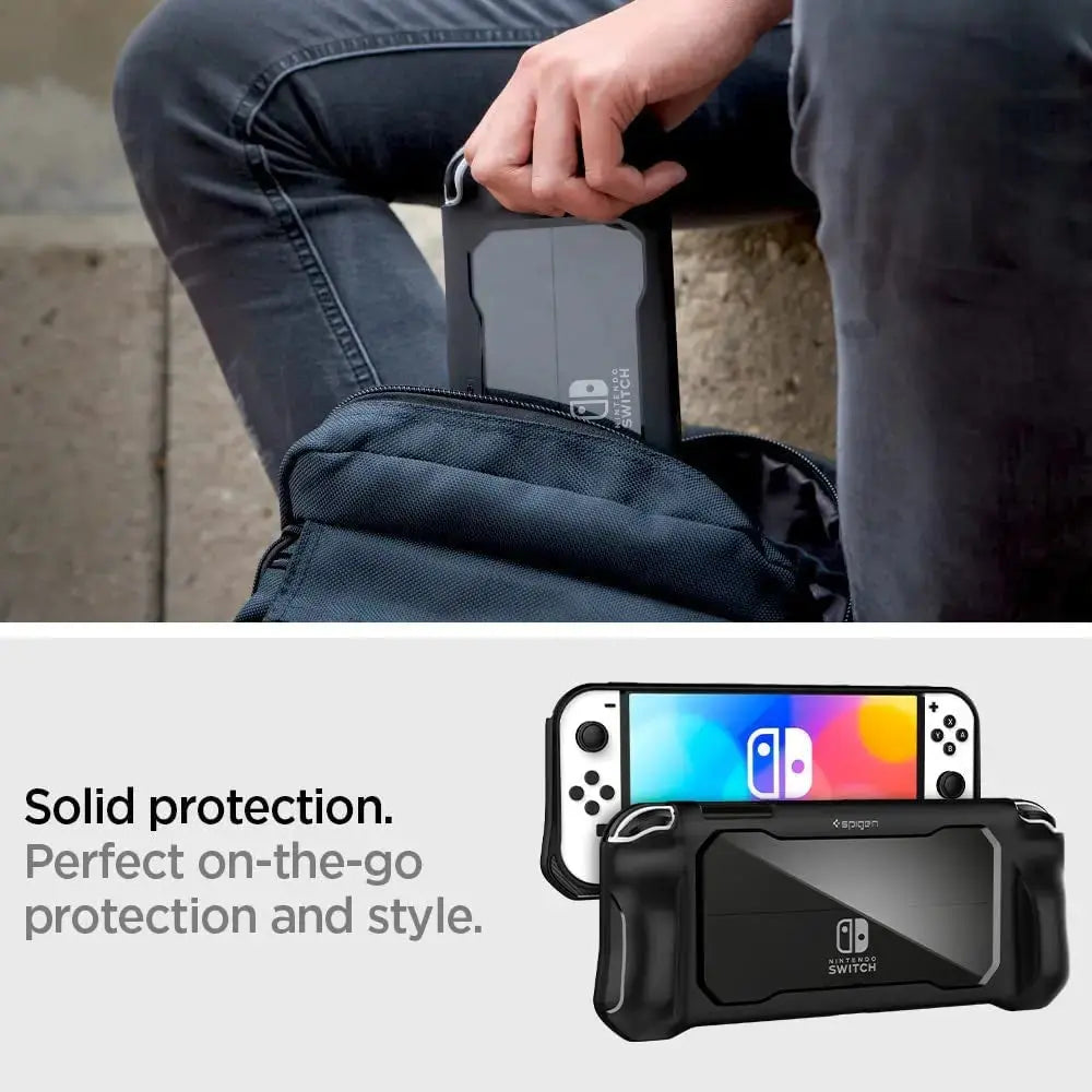 Nintendo Switch OLED Case Rugged Armor - Spigen Singapore