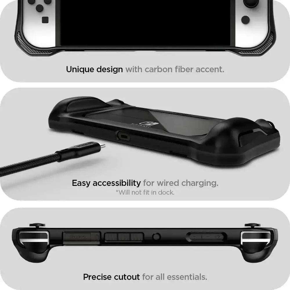 Nintendo Switch OLED Case Rugged Armor - Spigen Singapore