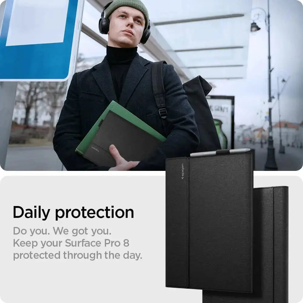 Microsoft Surface Pro 11 / 10 / 9 / 8 Case (2024/2022/2021) Stand Folio - Spigen Singapore