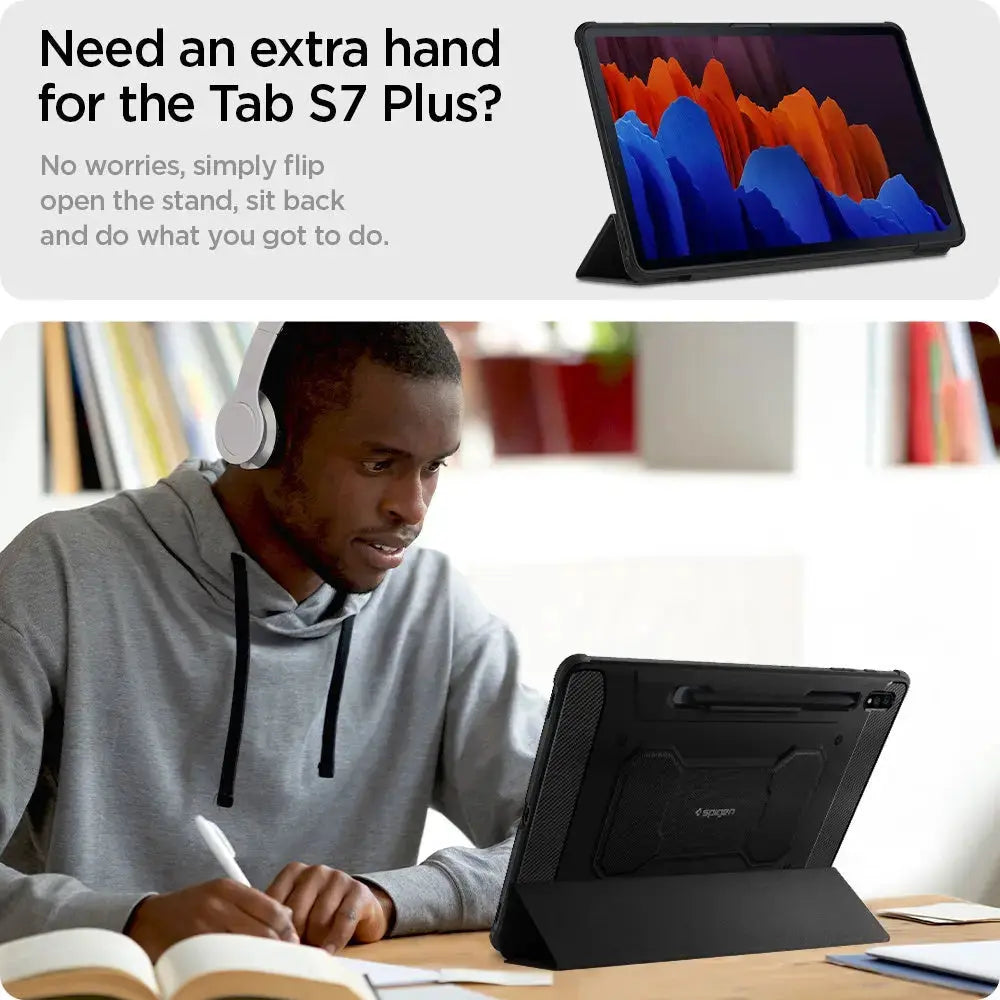 Galaxy Tab S8 Plus / S7 Plus Case Rugged Armor Pro - Spigen Singapore