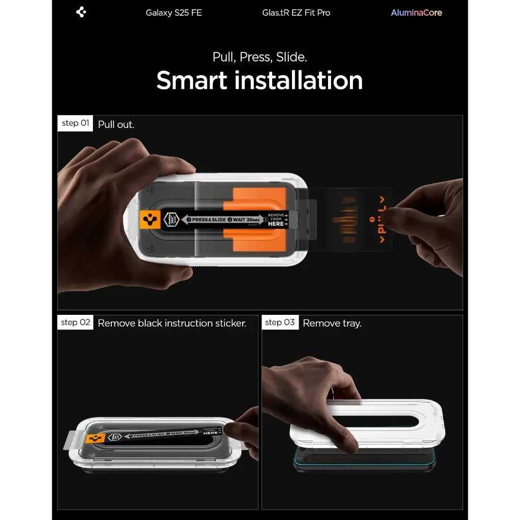 Samsung S25 FE Screen Protector Glas.tR EZ Fit Pro HD