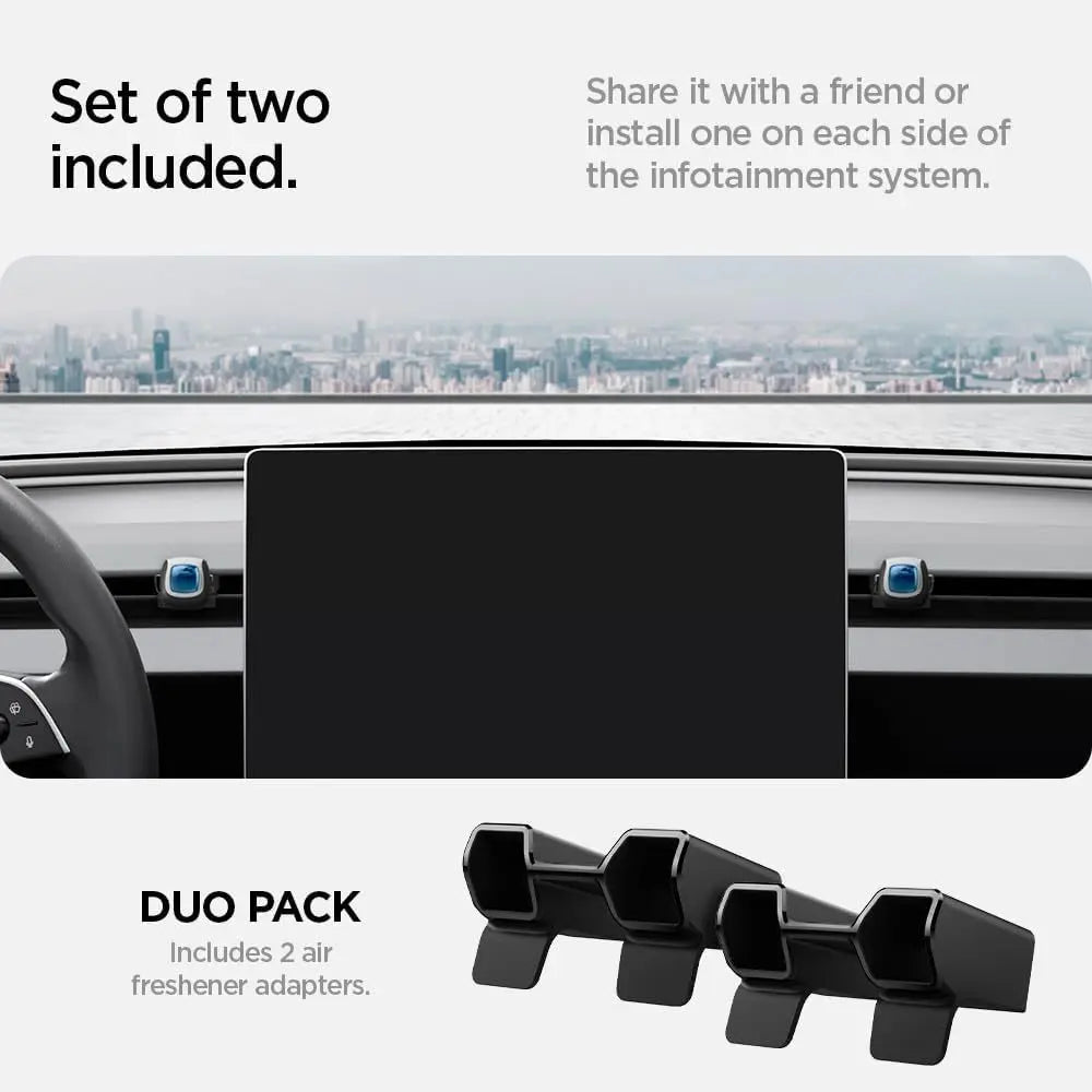 Spigen 2 Pack Tesla Model Y Juniper (2025/2026) & Model 3 Highland (2024/2025) Air Freshener Adapter Tesla Accessories