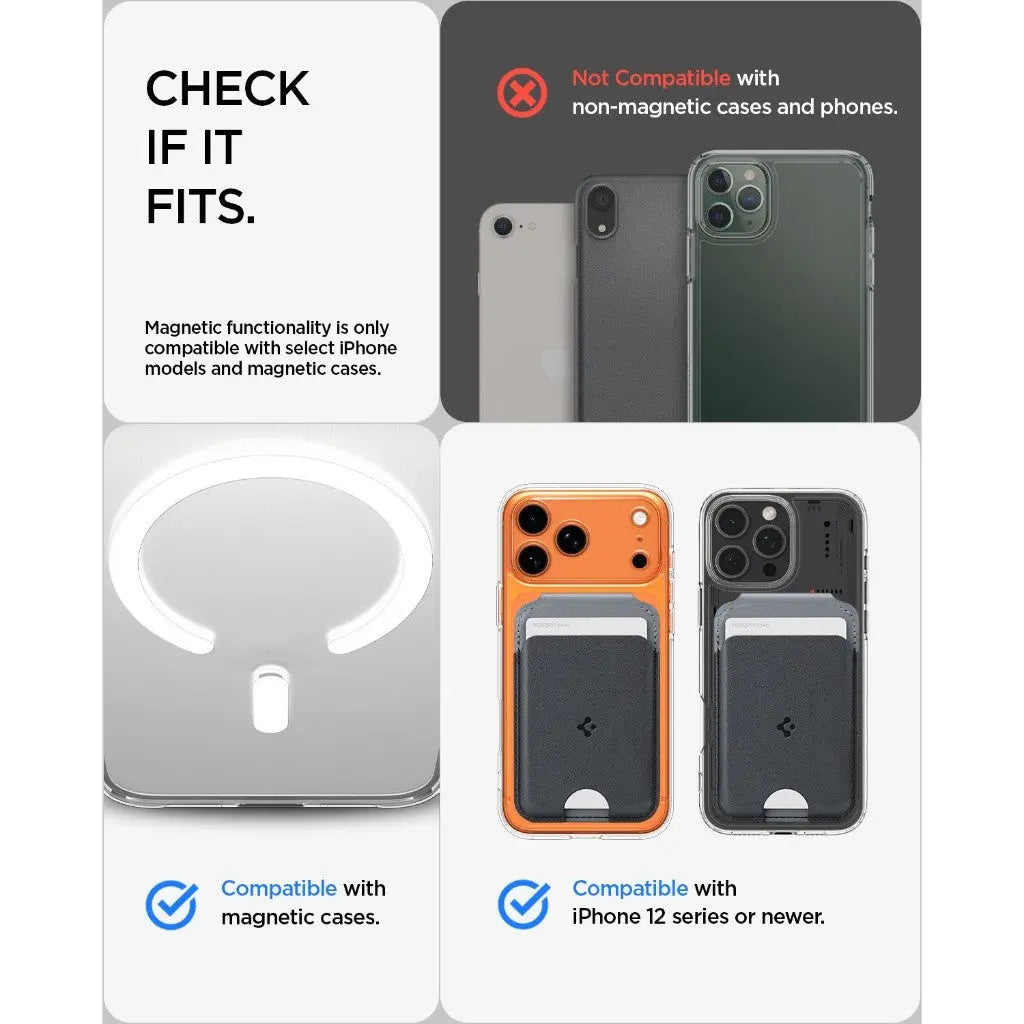 Spigen 5 Cards Magnetic Card Holder Nano Pop S Phone Stand Card Wallet iPhone 17 / 16 / 15 / 14 / 13 / 12