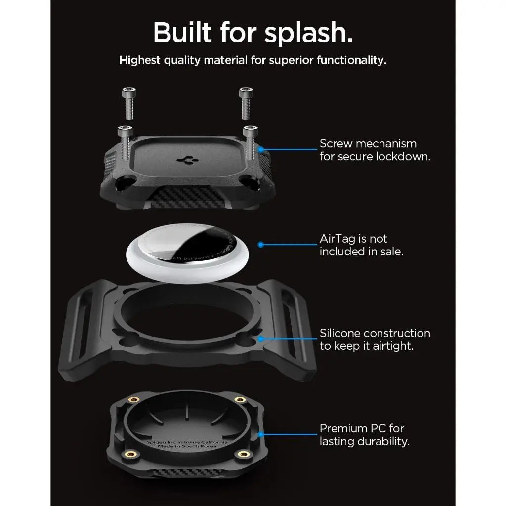 Spigen AirTag 2 / AirTag Case Tough Armor IP  Waterproof AirTag Cover Pet Collar Dog Collar Cat Collar Cover Holder