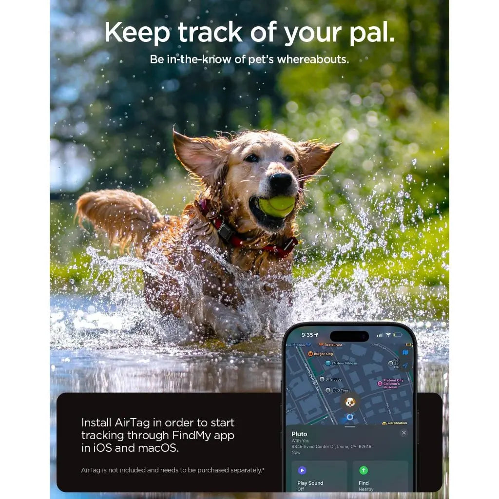 Spigen AirTag 2 / AirTag Case Tough Armor IP  Waterproof AirTag Cover Pet Collar Dog Collar Cat Collar Cover Holder