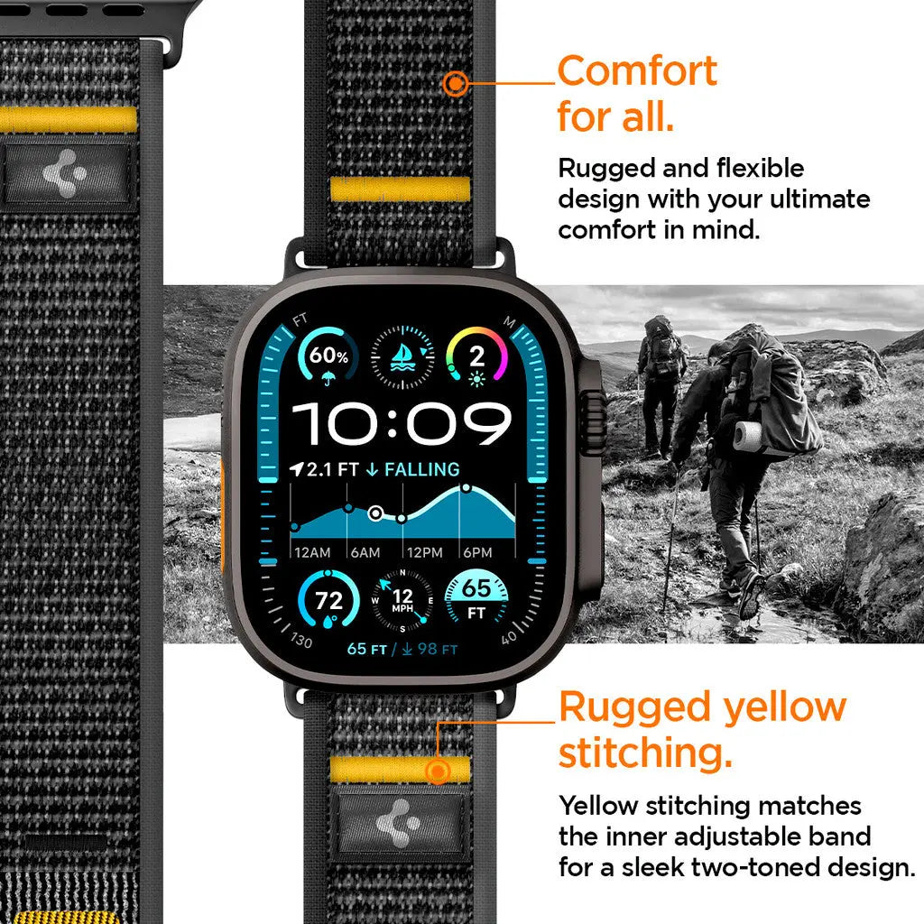 Spigen Apple Watch Strap Series (49mm / 46mm / 45mm / 44mm / 42mm) Watch Band Athlex Air Premium Comfortable Fabric Band