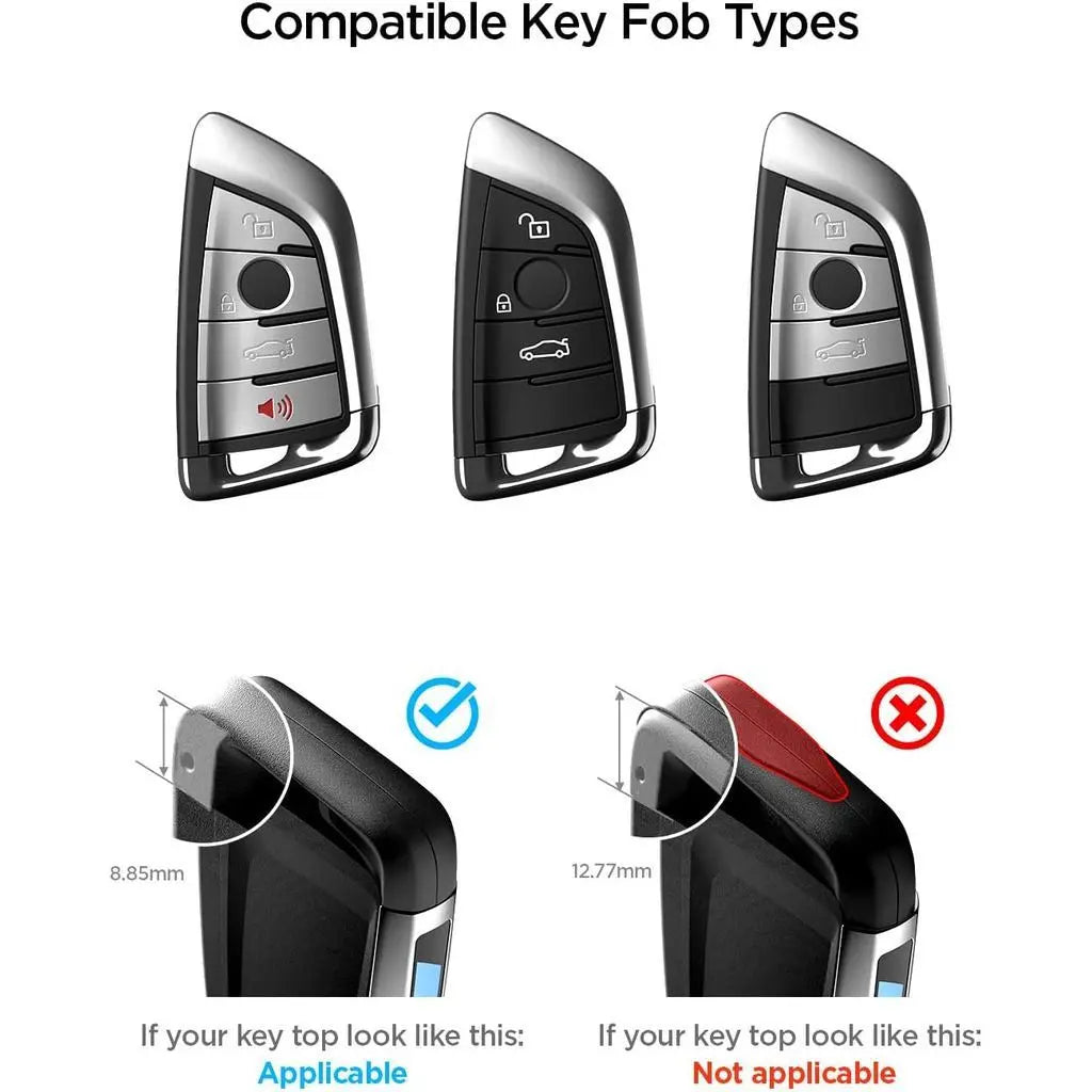 Spigen BMW Key Fob Cover with Carabiner Key Holder Key Cover BMW Key Holder Protection BK100