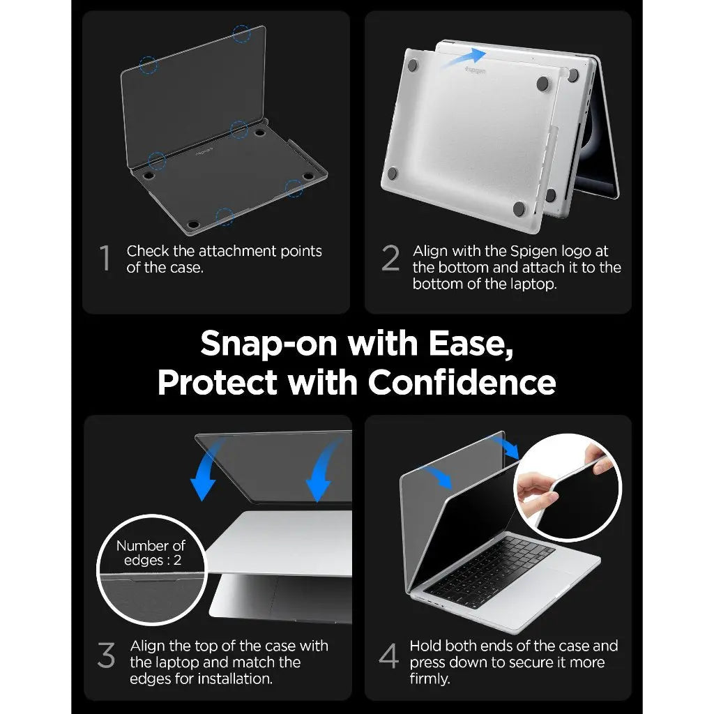 Spigen Case Airskin Frost For Macbook Pro 14 inch case M5/M4/M3/M2/M1 (2026/2025/2024/2023/2021)